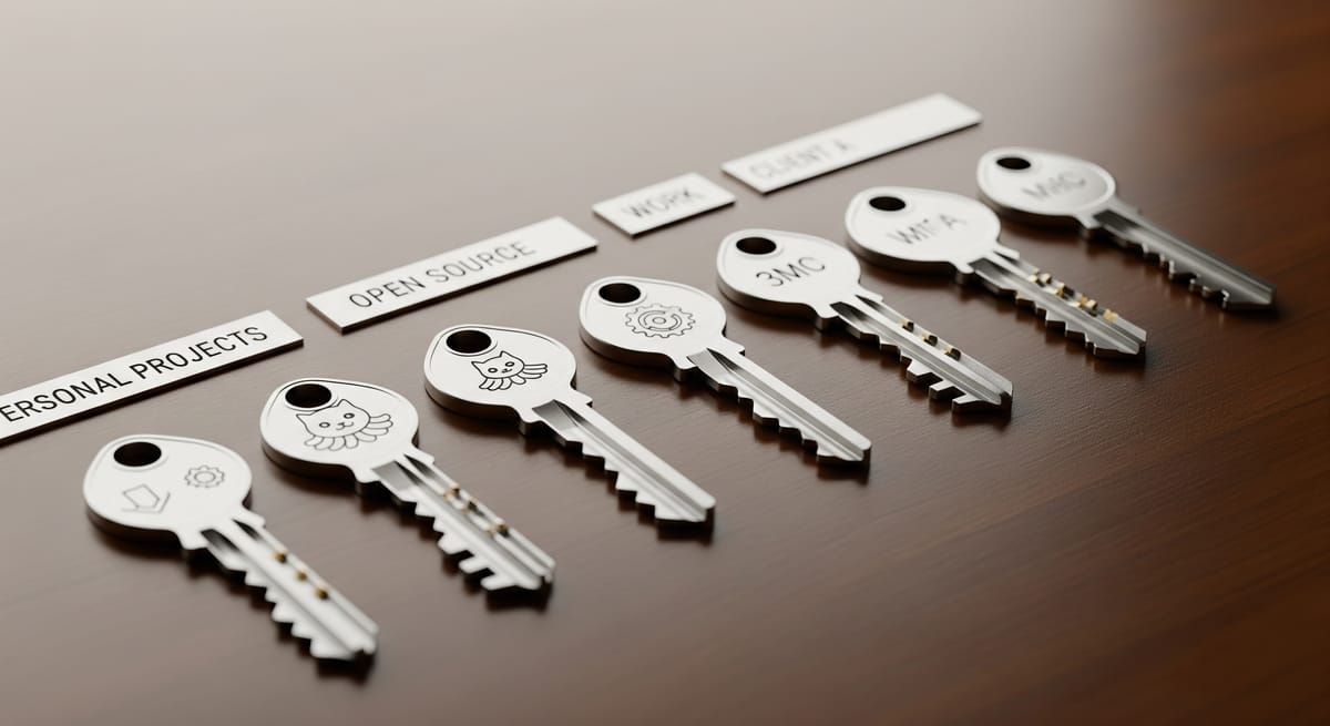 One-Key-per-Repo: A Simple Workflow for Managing Multiple Git Accounts